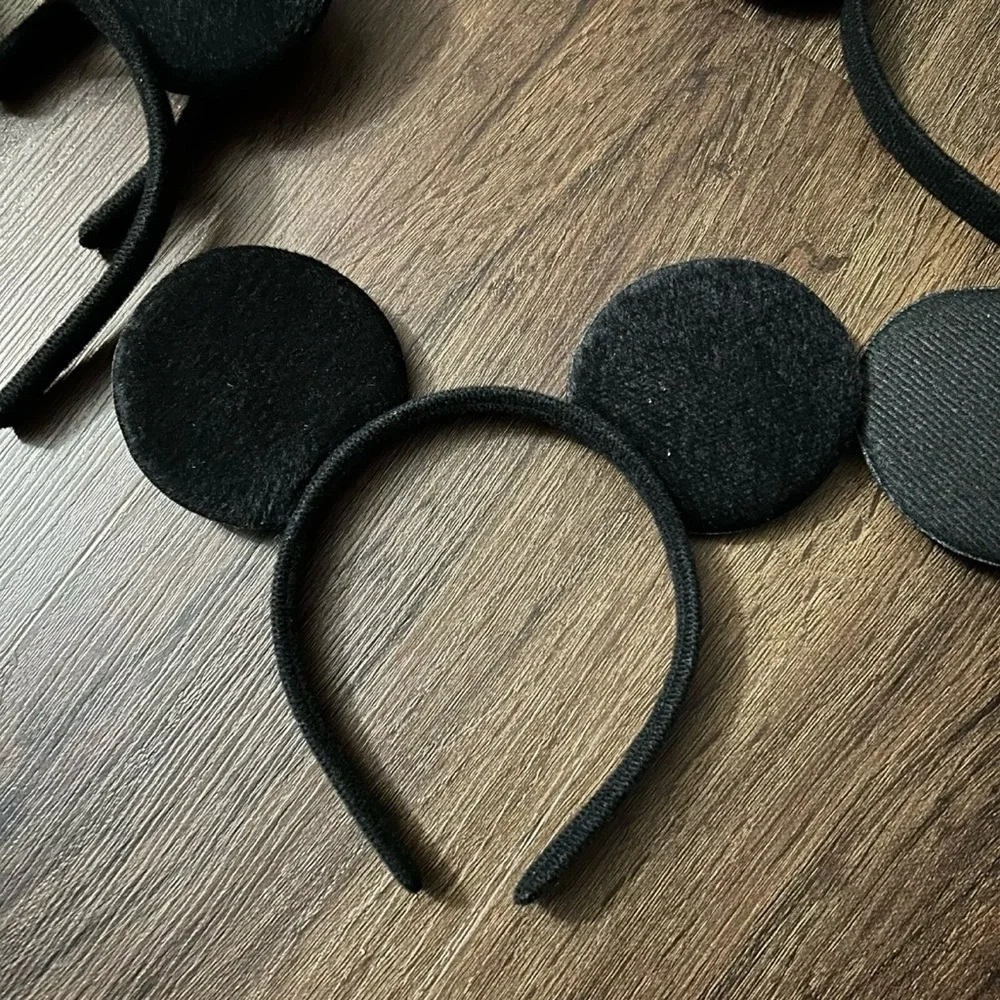 Disney Minnie Mouse Felt Ears Headbands 6 Piece Bundle Adult